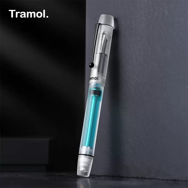 Tramol Frosted อะคริลิคความดันลบ Fountain ปากกาที่มองเห็นได้หมึกสี EF/F/M สํานักงานอุปกรณ์การเรียน PK Majohn Asvine