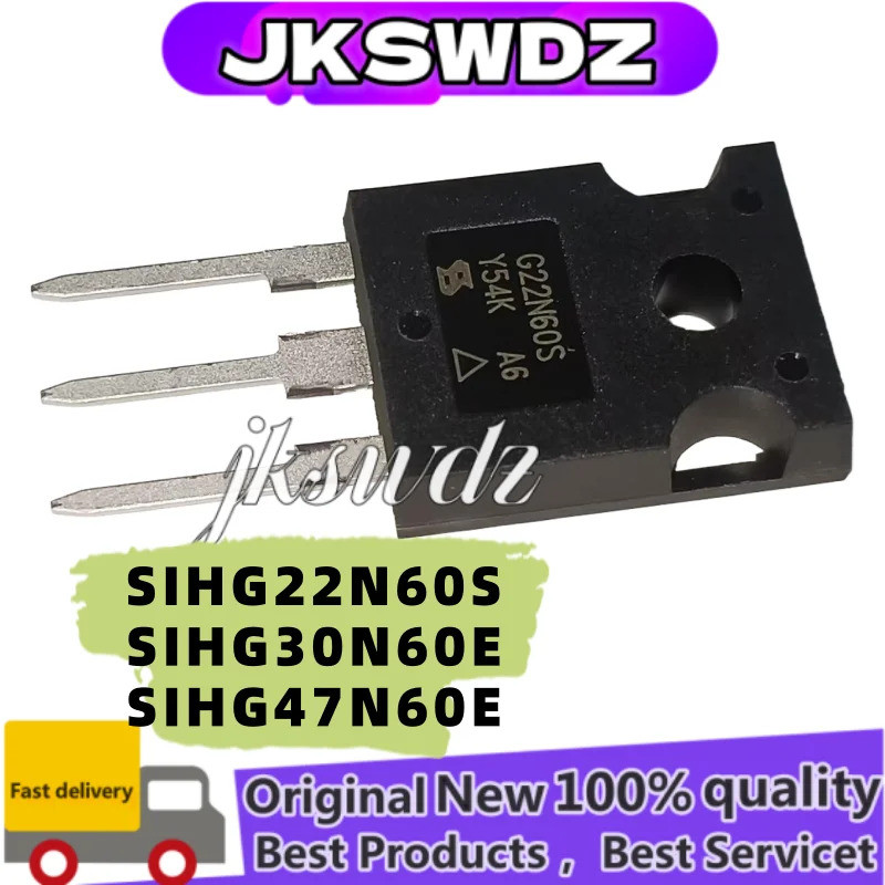 5PCS SIHG22N60S G22N60S G22N60S SIHG30N60E G30N60E SIHG47N60E G47N60E TO-247 Field Effect ทรานซิสเตอ