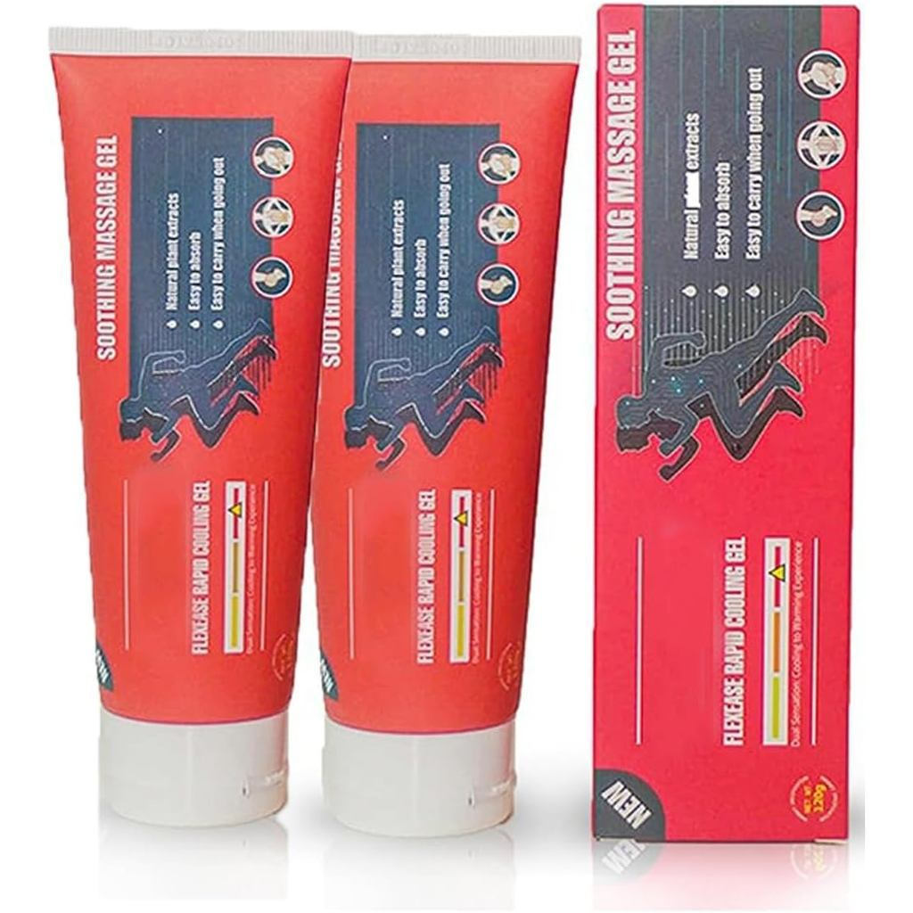 Advanced Soothing Gel and Soothing Massage Cream 120ml-Advanced Formula (แพ็ค 2 ชิ้น) ให้ Fast Muscl