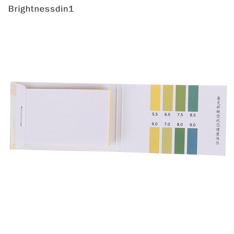 [Brightnessdin] 80Strips Meters Meters Indicator ค่า PH 5.5-9.0 กระดาษทดสอบ Litmus กรดอัลคาไลน์ Bq