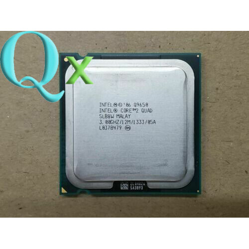 Upgrade Core 2 Quad Q9650 LGA775 CPU โปรเซสเซอร์ 3GHz 12BM/1333Mhz Quad Core คอมพิวเตอร์เดสก์ท็อป
