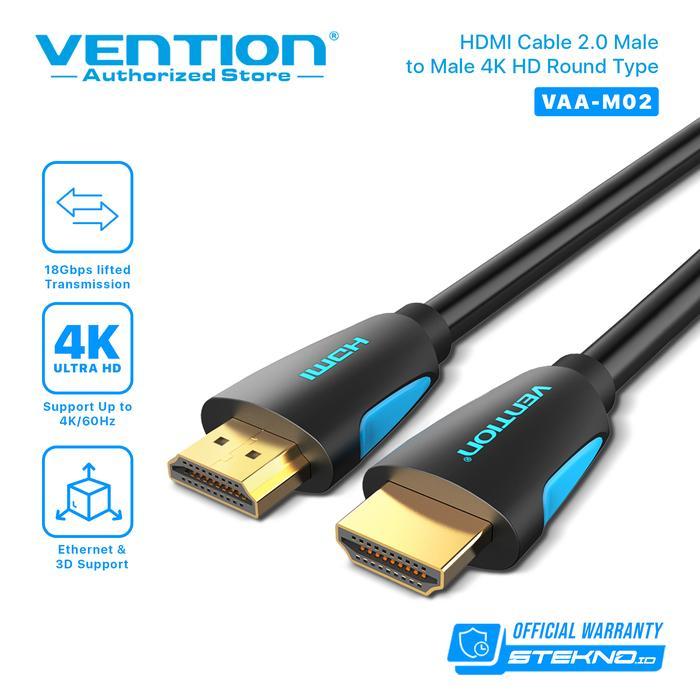 Vention [VAA-M02 2M] สาย HDMI v2.0b 4K Ultra HD - M02