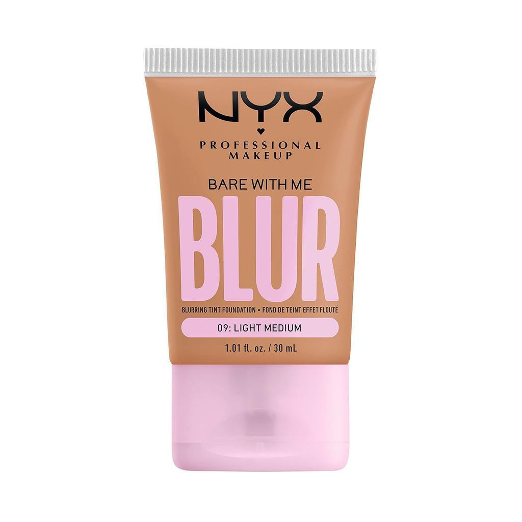 NYX PROFESSIONAL MAKEUP Bare With Me Blur Tint Foundation Make Up with Matcha, Glycerin & Niacinamid