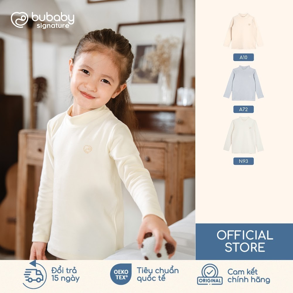 บูเบบี้ บูเบบี้ บูเบบี้ | (6M-5Y) เสื้อเชิ้ตแขนยาวคอเต่าเนื้อนุ่ม Cotton BCT310900 | บูเบบี้ของแท้