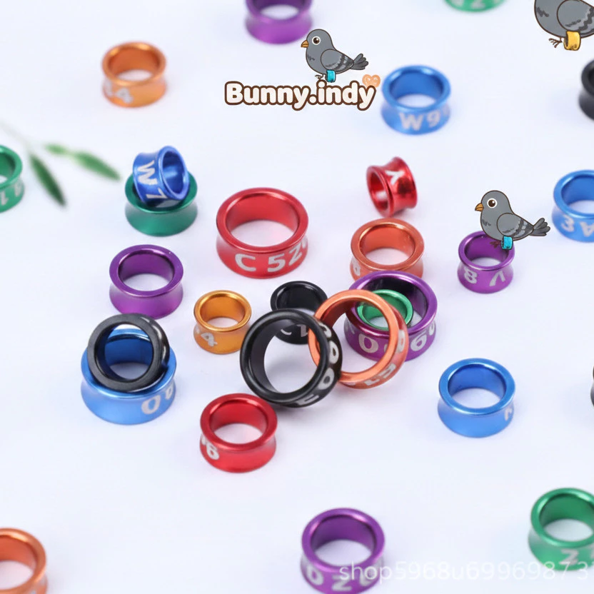 Bunny.indy ห่วงขานก ห่วงขานกแก้ว ห่วงนกอลูมิเนียม (พิมพ์ชื่อหรือใส่เบอร์ไม่ได้)