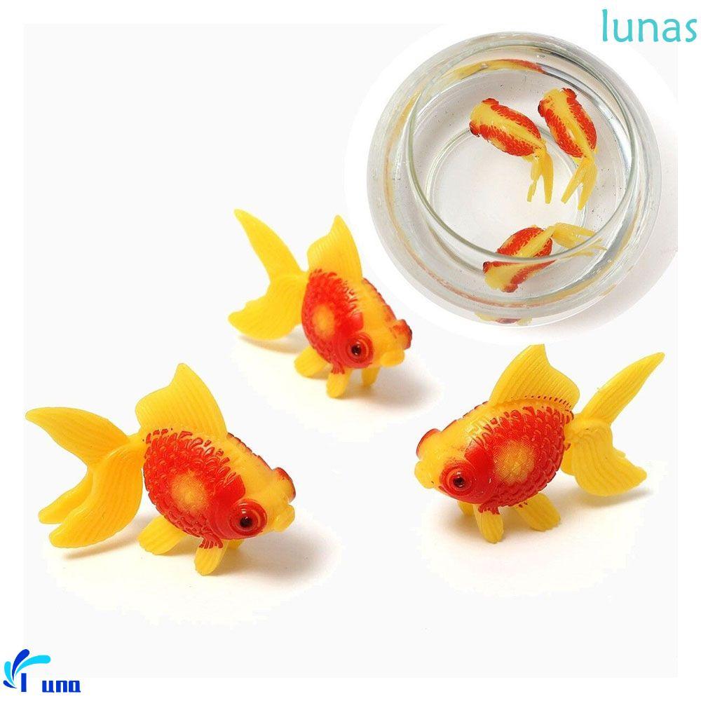 LUNASOL 3 ชิ้นปลาทอง 3 ชิ้นน้ําสัตว์เลี้ยงตกแต่งตู้ปลา