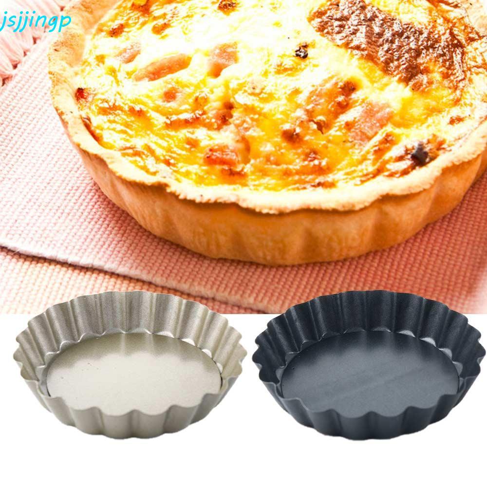 JSJJINGP ทาร์ตแพน มัฟฟินชีส พร้อม Quiche Mould ก้นถอดได้