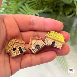 หมู่บ้านชนบท [ เซต 6 ชิ้น ] ตุ๊กตาจิ๋ว โมเดลจิ๋ว แต่งสวน ตุ๊กตาแต่งสวนจิ๋ว ตุ๊กตาจัดสวนถาด