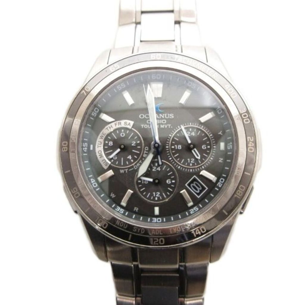 Casio Wrist Watch OCEANUS Chronograph Tough Solar Electromagnetic wave Direct from Japan Secondhand
