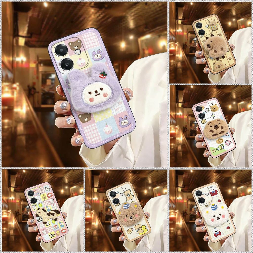 เย็บปักถักร้อยการ์ตูนเคสโทรศัพท์สําหรับ OPPO A3X Global/A3Global/A40 4G/A40M/A3i กันน้ําปกหลัง Anti-