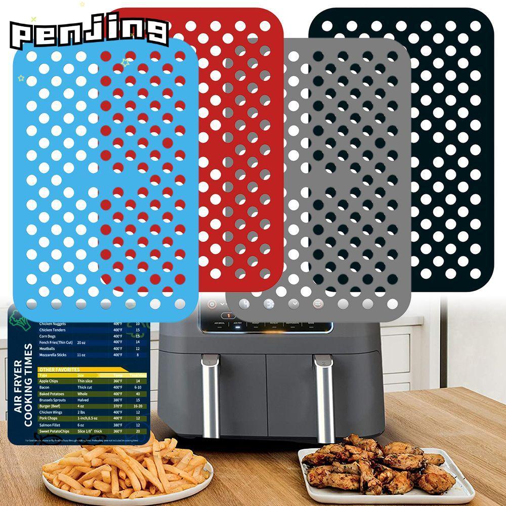 PENJING Air Fryer Mat Nonstick Soft สี่เหลี่ยมผืนผ้าสําหรับ Ninja DZ201 Foodi สําหรับ Ninja Foodi DZ