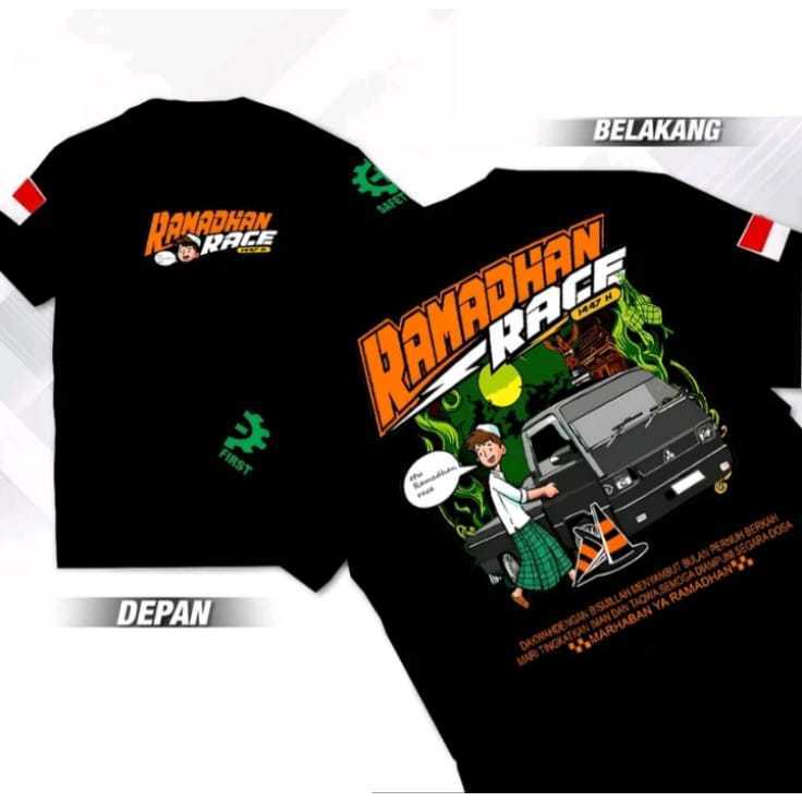 ใหม่ล่าสุด RAMADAN RACE DRIVER L 300 เสื้อยืด 2026 1447 HIJRIYAH SMOOTH MATERIAL