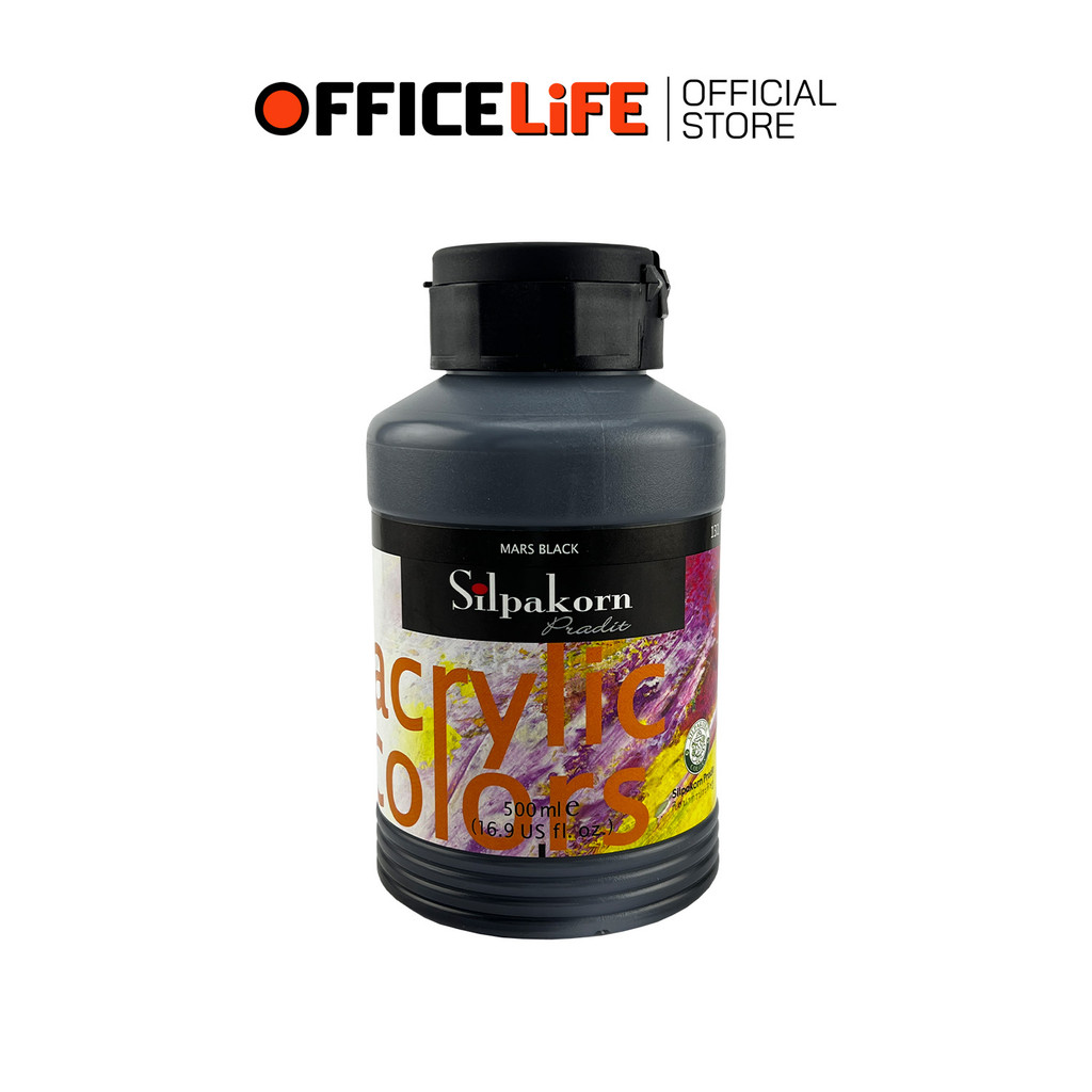 SILPAKORN (ศิลปากร​) สีอะคริลิค ขนาด 500 ML ( 1 กระปุก ) — صورة 3