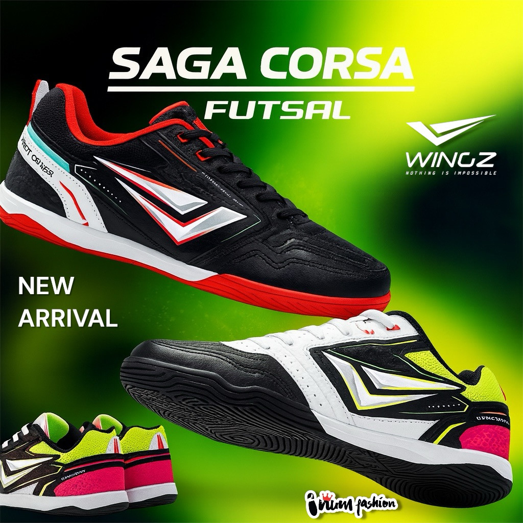 Wingz Futsal Shoes (Wings) Model Wz2010 Size 33-45