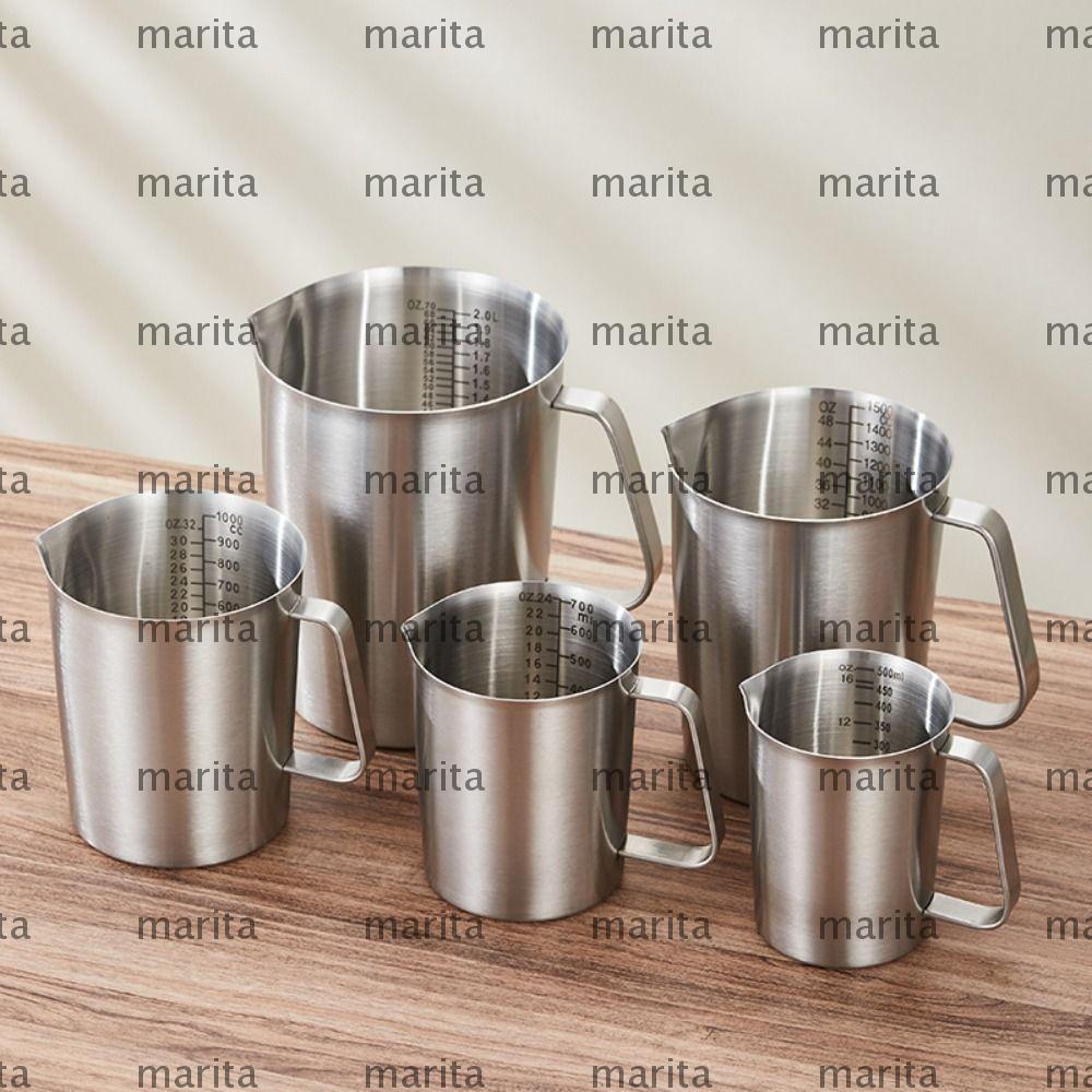ถ้วยตวง MARITA การออกแบบขนาดด้านในหนาห้องปฏิบัติการบีกเกอร์, 304 สแตนเลสความจุขนาดใหญ่พร้อมฝาปิด Liq