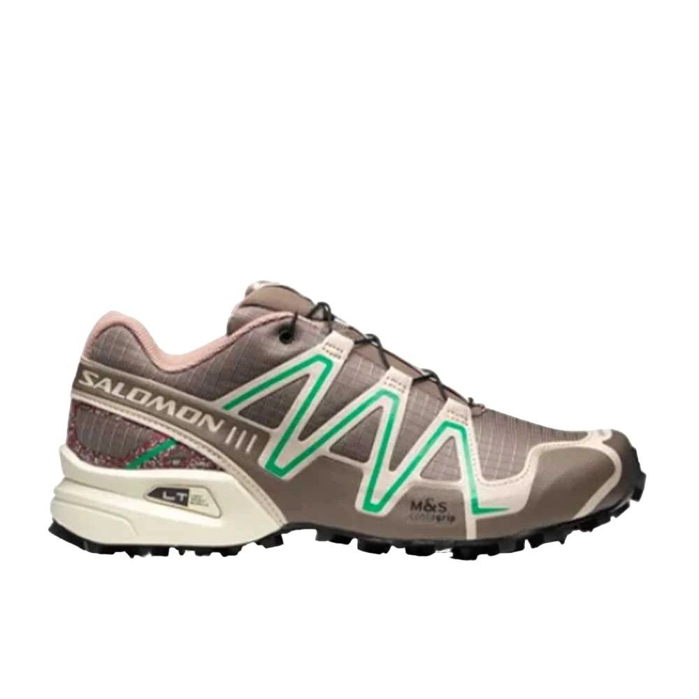 Salomon Speedcross 3 Mindful FalconAlmond MilkBright Green Unused