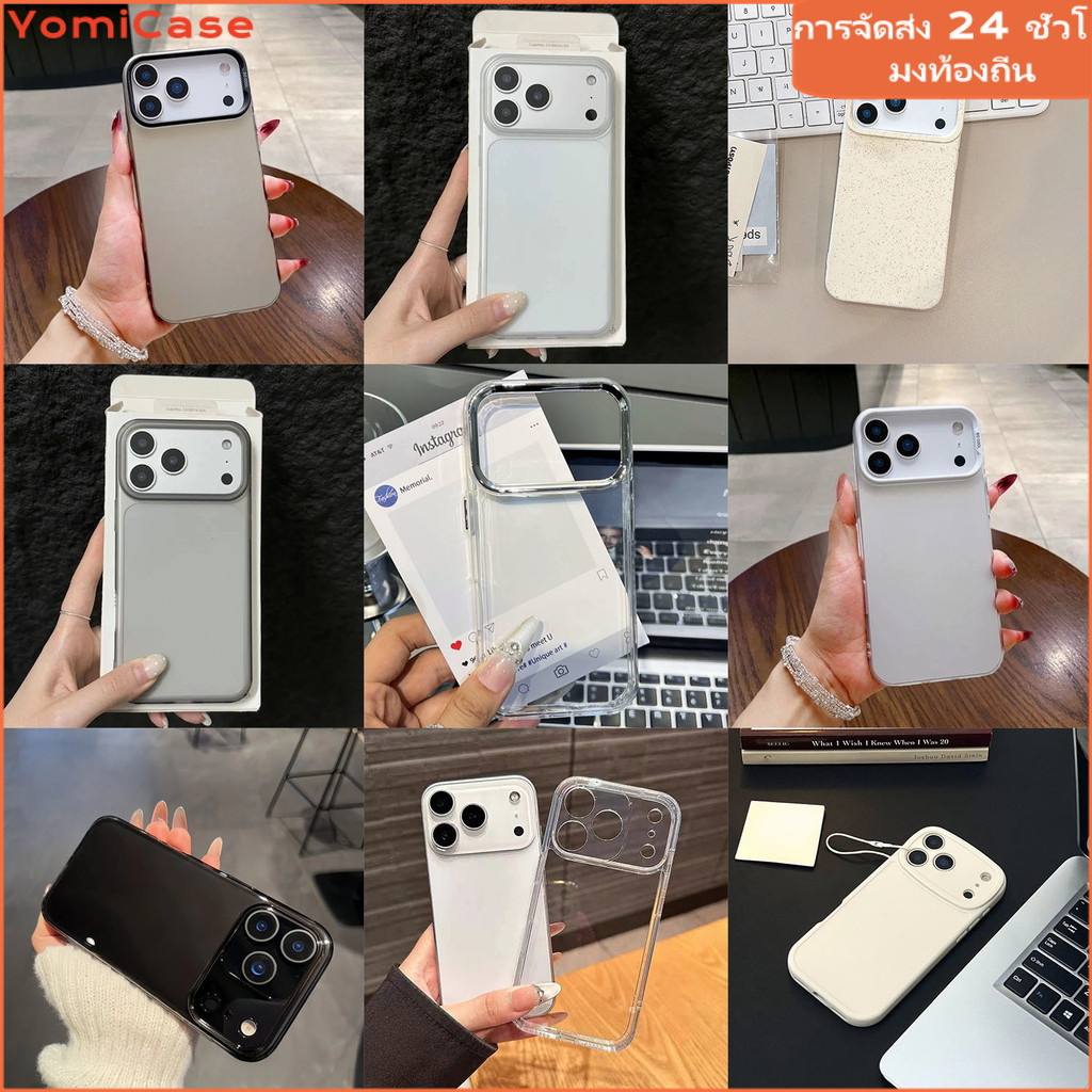 🔥🔥🔥เคสสำหรับไอโฟน17 17PRO 17promax กรณีมือถือขอบกลม case for iPhone 17 17PRO 17PROMAX ฟิล์มเลนส์ ฟิล์มป้องกันหน้าจอ