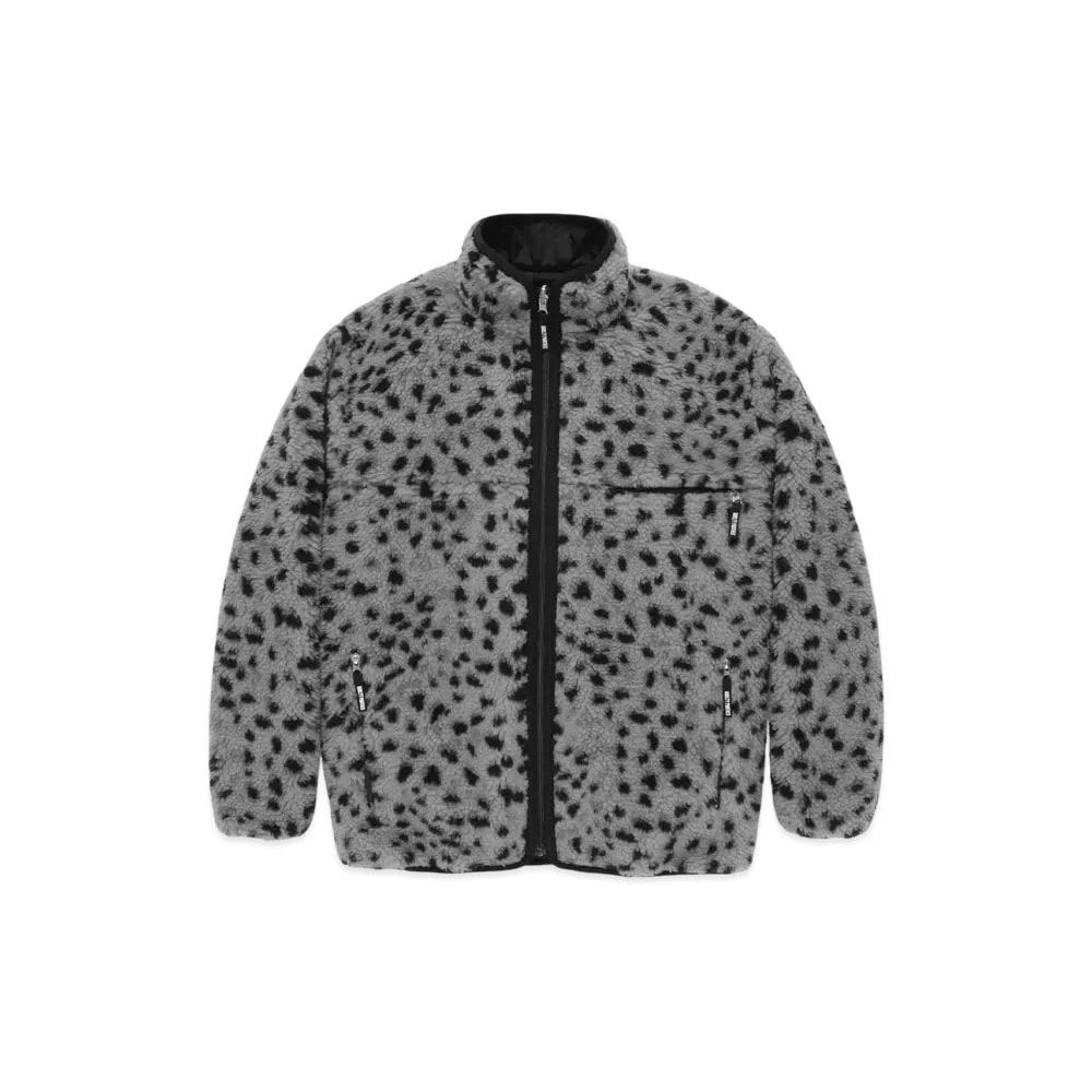 WACKO MARIA Reversible Leopard Boa Fleece Jacket Gray Unused