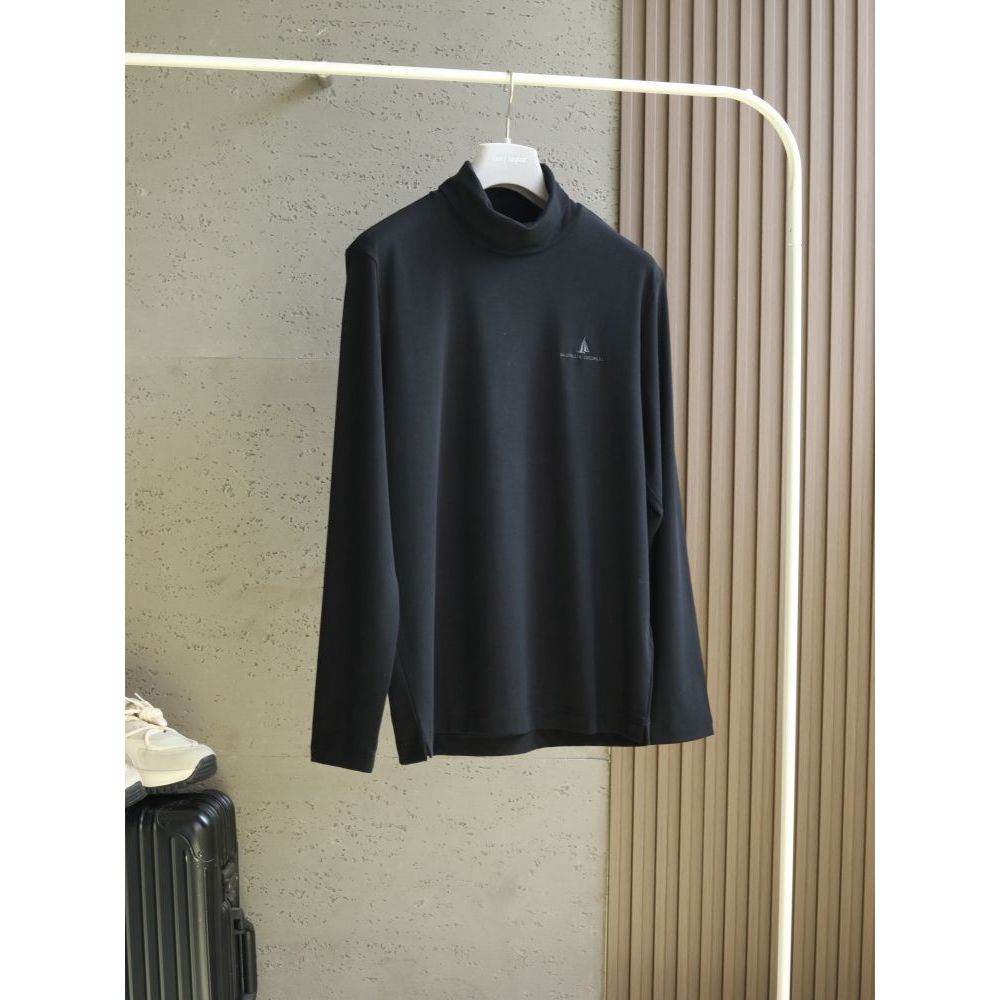 JTHB Italy BC Simple and versatile men's embroidered turtleneck base shirt T Shirt25New Classic Casu