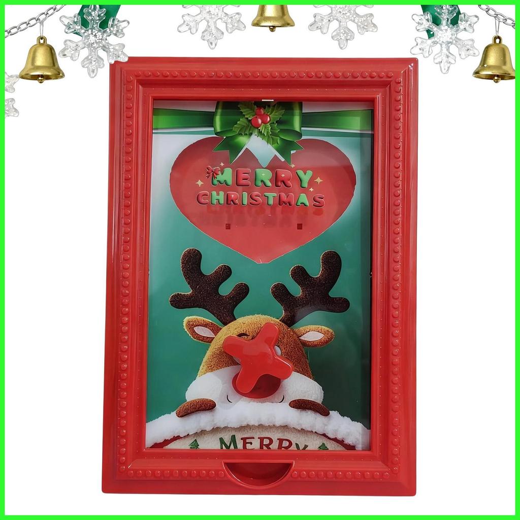 กรอบรูป Candy Dispenser คริสต์มาส Reindeer ตกแต่งวันหยุด Gumball เครื่องกรอบสําหรับวันเกิดวันหยุด fi