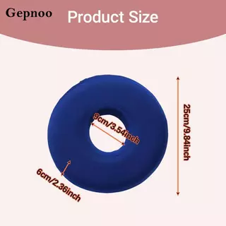 [Gepnoo] หมอนเจาะหูสําหรับเครื่องนอนด้านข้าง, เมมโมรี่โฟมระบายอากาศ, ปลอกซิปแบบถอดได้, บรรเทาอาการปวด, เหมาะสําหรับโฮมออฟฟิศหรือ