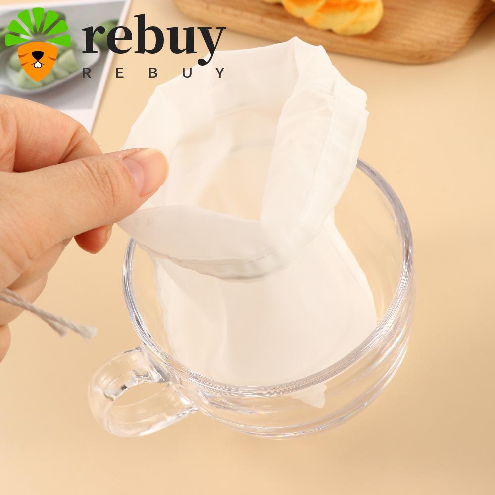 REBUY กระชอน Fine Mesh 200mesh Cold Brew Coffee Food Grade Cheesecloth Bag