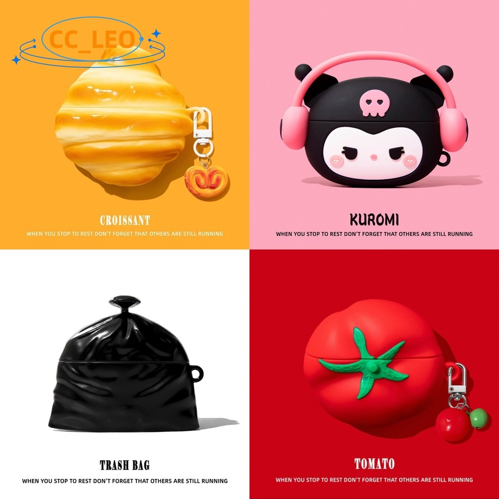 Case for Baseus BP1 Pro Cartoon Vaseline Baseus Bass EP10 Pro Silicone Soft Case Cute Ghost Robot Ba