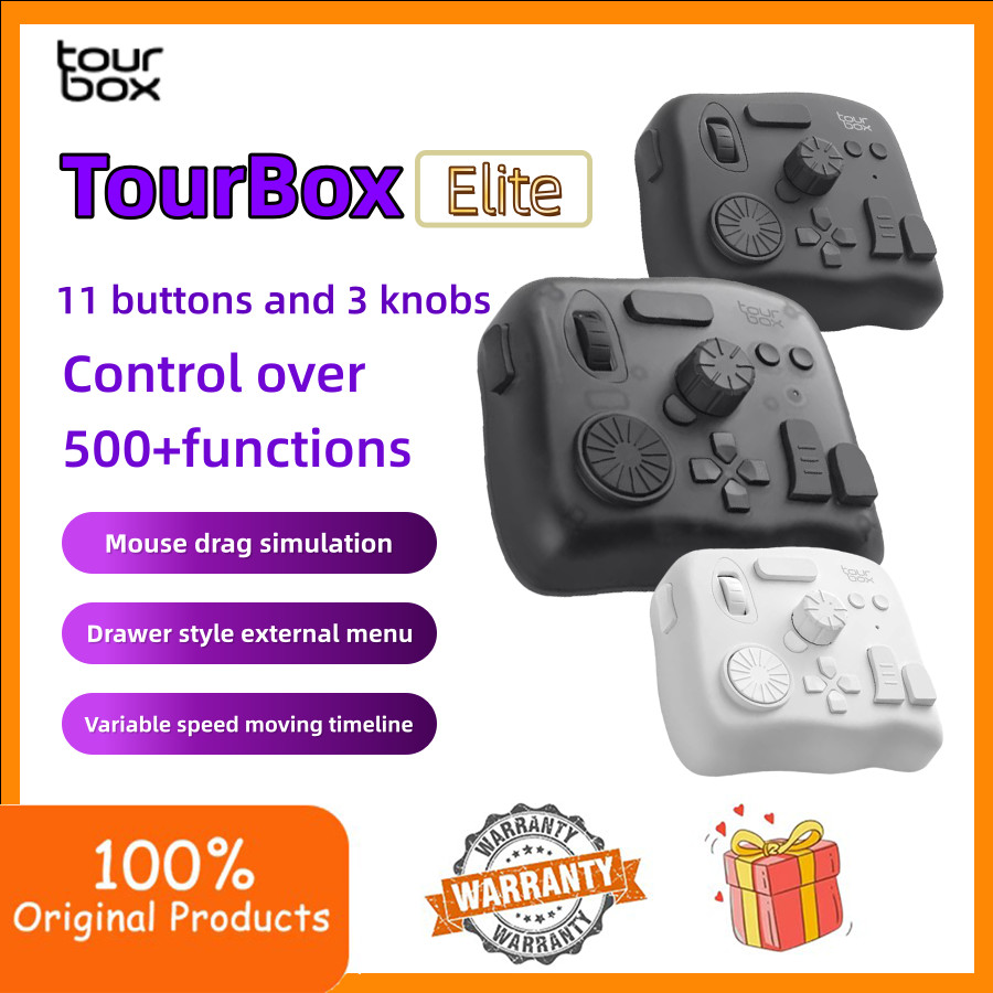 TourBox Elite Bluetooth custom drawing shortcut keys, keyboard editing, small keyboard for drawing, 