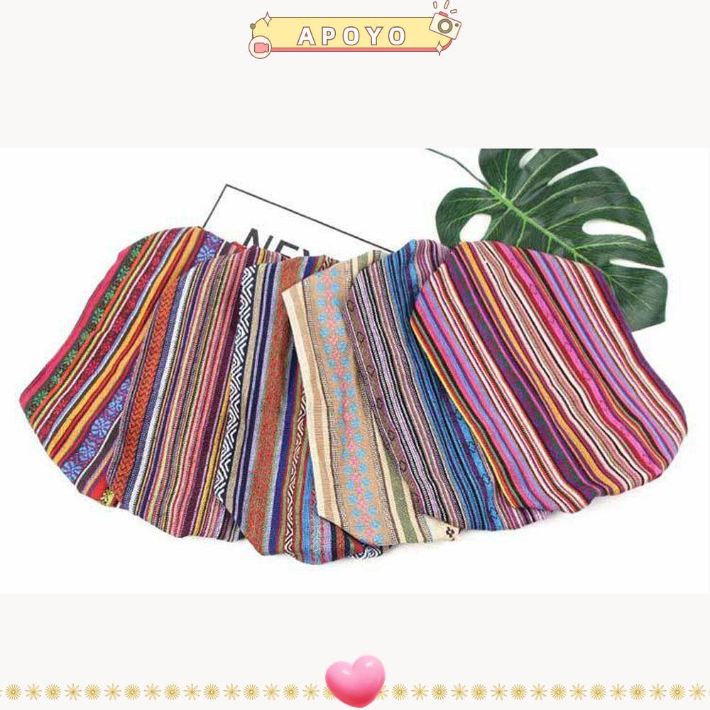 APOYO Turban Fabric C otton Elastic Hair Bands Trend Hair S carf