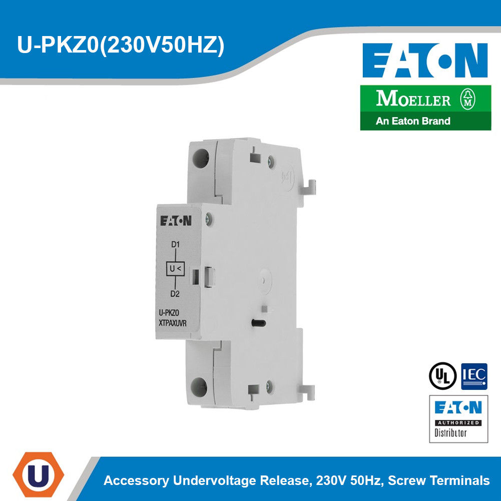 EATON Undervoltage Release PKE AC 230V 50Hz Screw terminals | U-PKZ0(230V50HZ) | Eaton Online Store