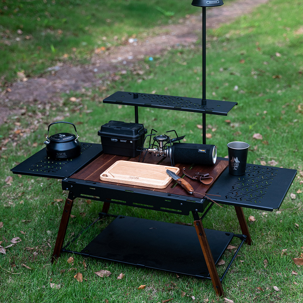 2 ชิ้น Camping Table Unit Board ไม้แบบพกพาตารางแผ่น IGT อุปกรณ์เสริม
