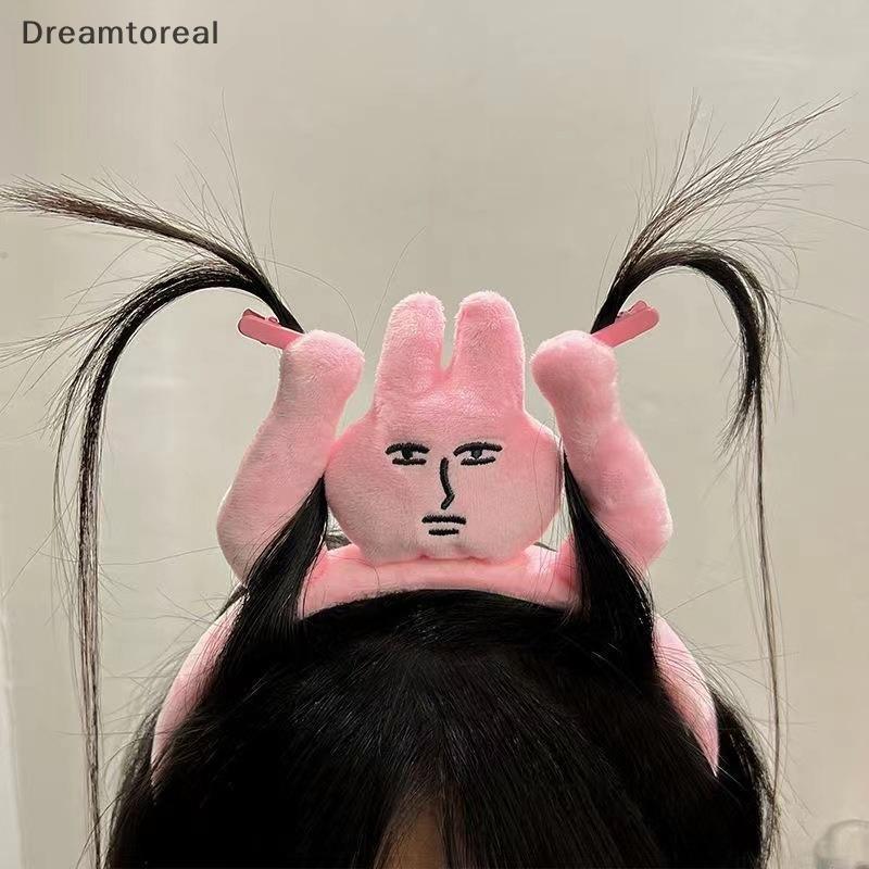 [DMT] Quirky Pink Rabbit Hair Bands Hair Wash Hair Accessories Female Hair Card Head Accessories