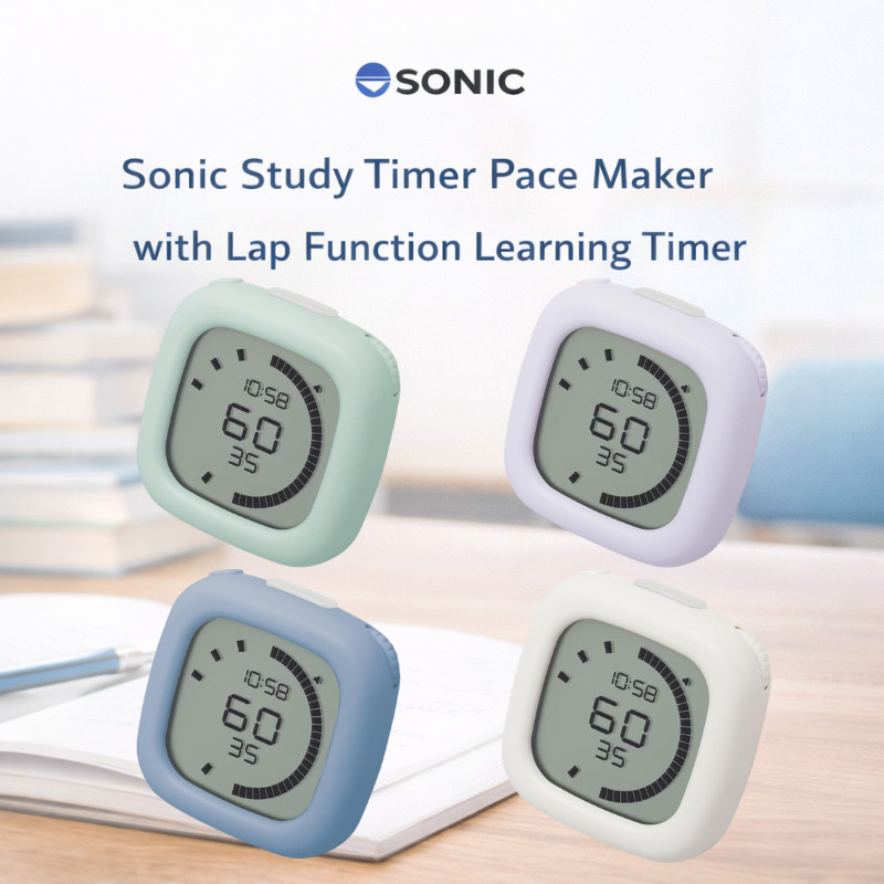 SONIC Study Timer Time Management Timer Lap Function Learning Timer