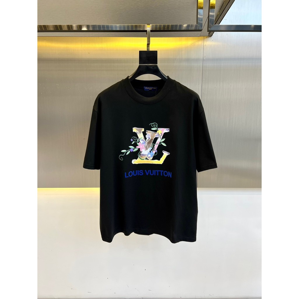 LO% UIS VU & ITTON/L @ V2026 Star คลาสสิกรอบคอแขนสั้นเสื้อยืดผู้ชายผู้หญิงสไตล์เกลียวรอบคอ Slim-Fit 