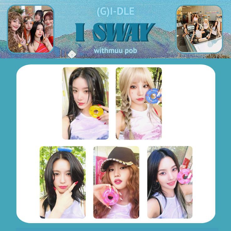 (G) I-DLE อัลบั้ม MS "I SWAY" รอบโปสการ์ด