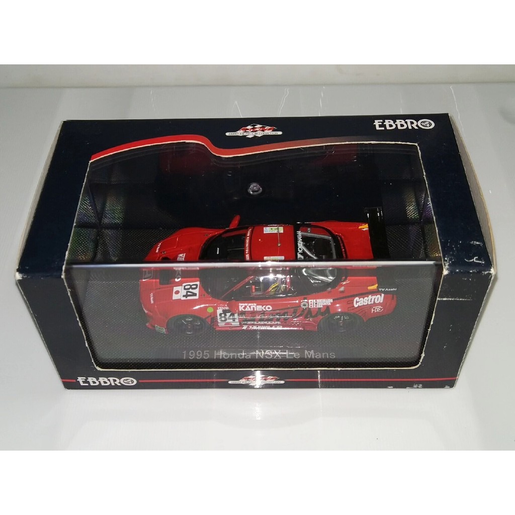 [สต๊อกพร้อม] 1/43 Ebbro Honda NSX 1995 Le Mang GT2 Group Champion No. 84 โมเดลรถยนต์ [รอบสีน้ําเงิน]