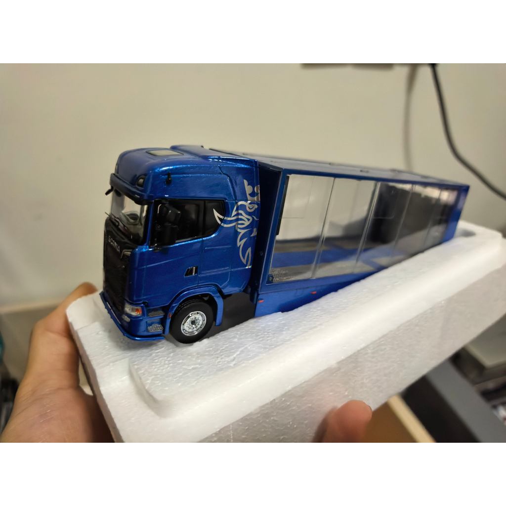 [คลังสินค้าพร้อม] 1 64 gcd Stania s370 Owing Trailer Blue Only Dismantled