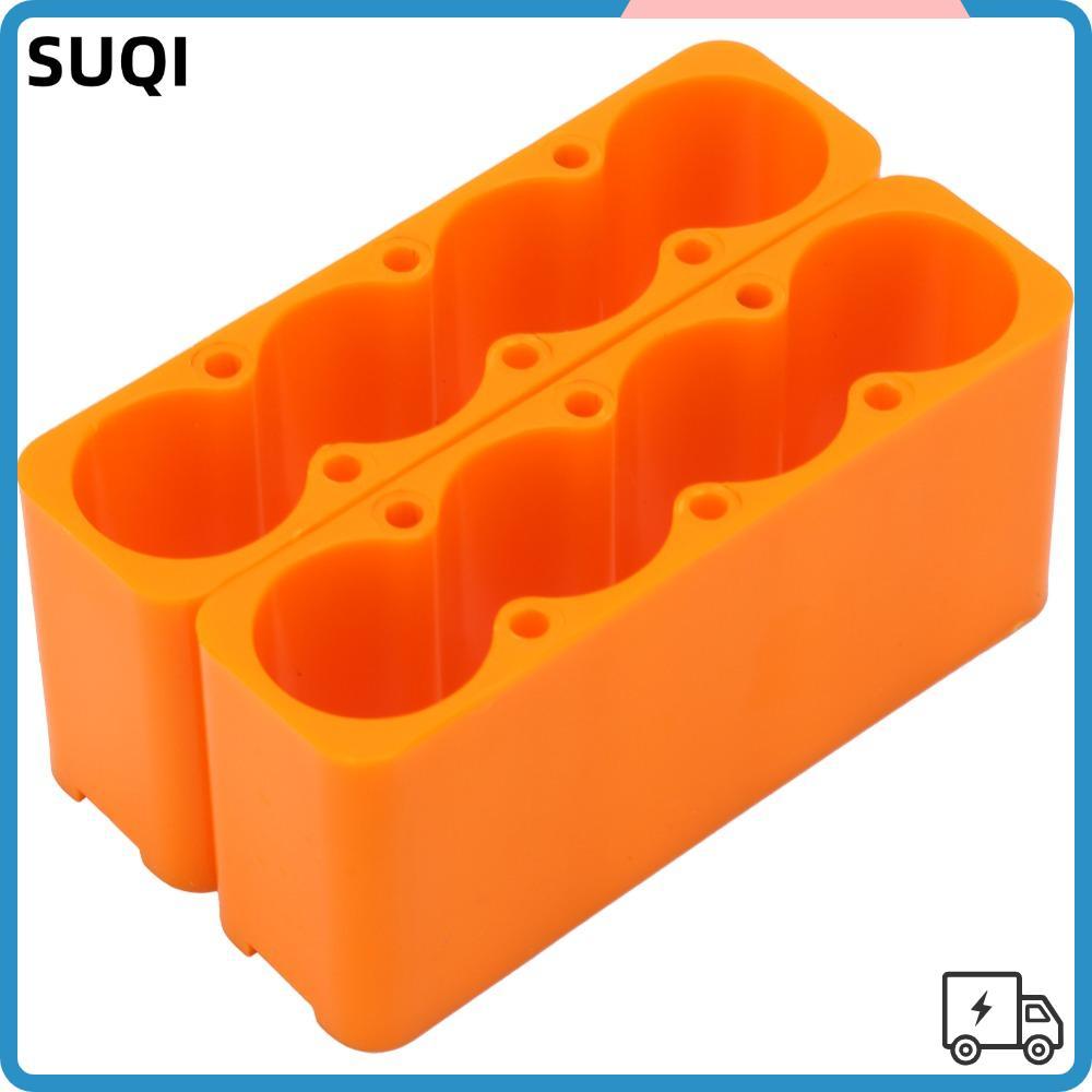 SUQI 2 ชิ้นแบตเตอรี่เชื่อม Clamp,พลาสติก ABS ปรับแบตเตอรี่ Pack Holder,ใช้งานง่าย 4/6 ส่วนเชื่อมยึด 