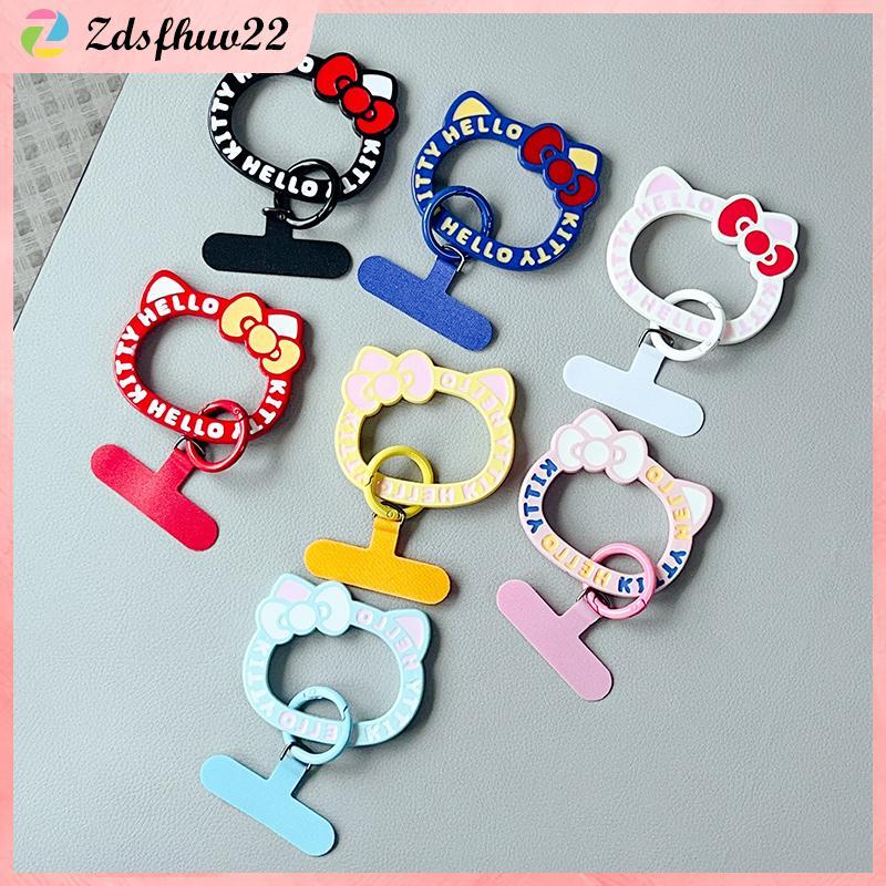 [ZFV] Hello Kitty เชือกเส้นเล็กโทรศัพท์มือถือสร้อยข้อมือป้องกันการสูญหายสายรัดแบบพกพาสําหรับ IPhone 16 15 Xiaomi Samsung เชือกแขวนพวงกุญแจรถ TH