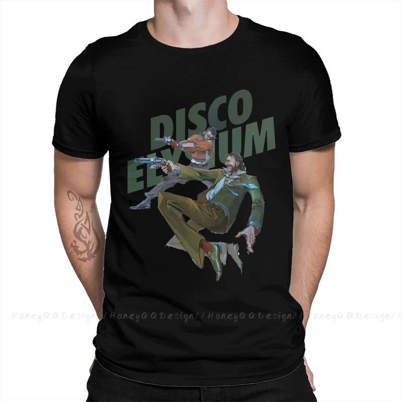 เสื้อยืดพิมพ์ลาย Emotion Evoke ผ้าฝ้าย สำหรับผู้ชาย Disco Elysium Revachol RPG แฟชั่นสตรีทแวร์ เสื้อ