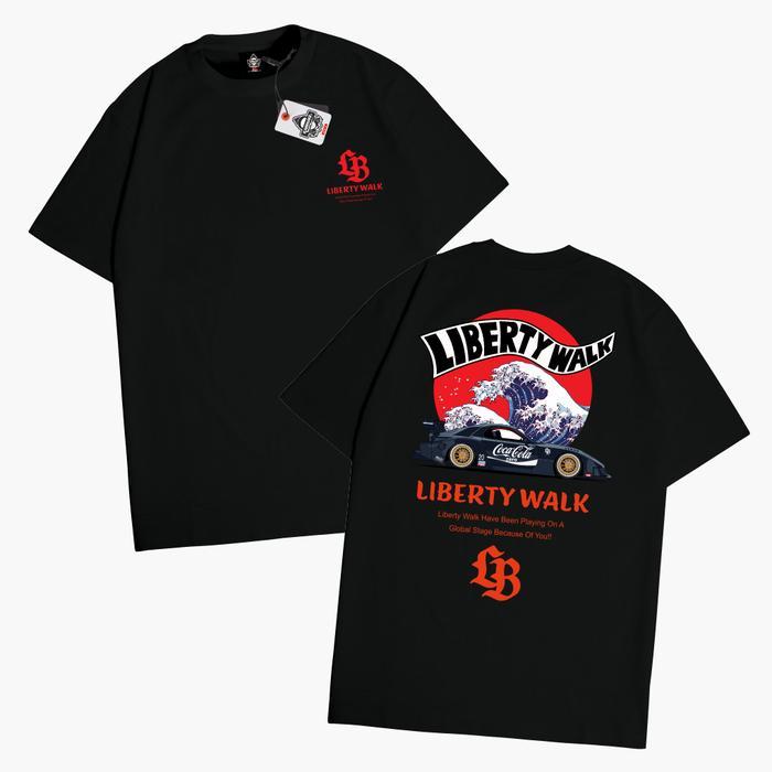 เสื้อยืด Baju Distro Unisex Katun JDM LIBERTY WALK SLAMMED MAZDA RX-7 RX7 LBWK LIBERTY WALK COLA BLA