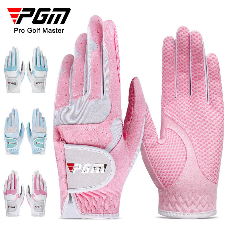 PGM ถุงมือกอล์ฟ golf glove ST018|ผู้หญิง|คู่ซ้าย+ขวา|กันลื่นระบายอากาศ รับประกันของแท้