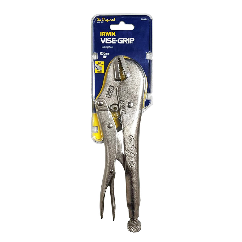 คีมล็อคปากตรง IRWIN VISE-GRIP ของแท้ 100% รุ่น 10R ขนาด 10 นิ้ว ออกแบบจับชิ้นงานได้แม่นยำ bonus