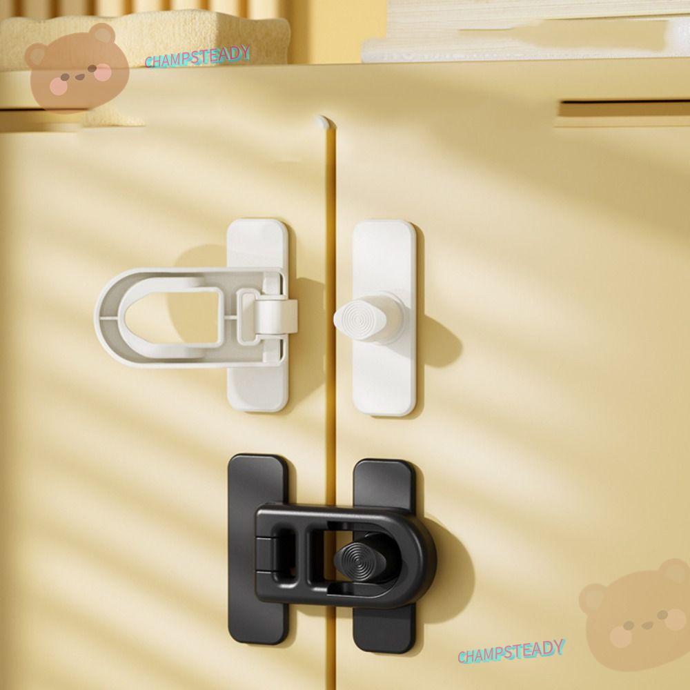 CHAMPSTEADY ล็อคความปลอดภัยของเด็ก, การป้องกันความปลอดภัยสําหรับเด็ก ล็อคประตูตู้เย็นมัลติฟังก์ชั่น, ล็อคลิ้นชักตู้พลาสติกที่มีประโยชน์