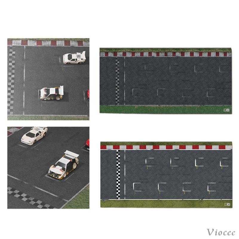 [Viocee] 1:64 Scale Garage Parking Table Cloth Pad ของขวัญสะสมสําหรับเด็กผู้ชาย Mini Diecast Car Sho