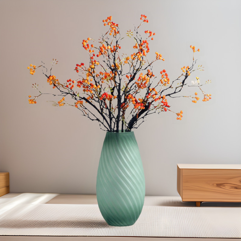 แจกัน แจกันน่ารัก แจกันดอกไม้ Nordic Penghu Bay Frosted แจกันแก้วดอกไม้น้ํา Influencer ดอกไม้เครื่อง