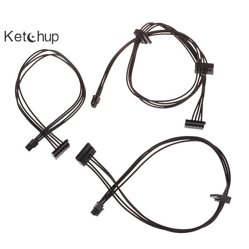 [Ktchup-t] 1 PC 35/455/65 ซม.Mini 4 Pin to SATA Power Supply Cable สําหรับ Lenovo บอร์ดหลักอินเทอร์เฟซ SATA SSD HDD Cable Nice