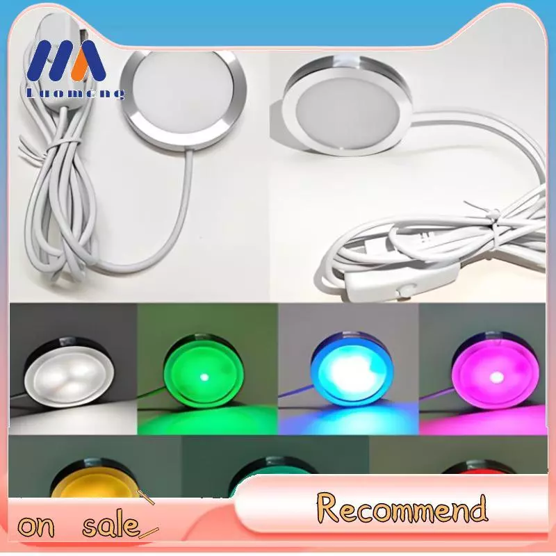Luo-Meng USB Circular Wltra-thin อลูมิเนียม 5V 3D เครื่องพิมพ์อุปกรณ์เสริมไฟ Led อะไหล่ DIY รุ่น Warm White/Multicoour Nice