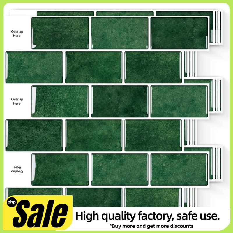 กระเบื้องผนัง Backsplash, Subway Look Peel and Stick Tile 10 แผ่นสําหรับห้องครัวและห้องน้ํา Backspla