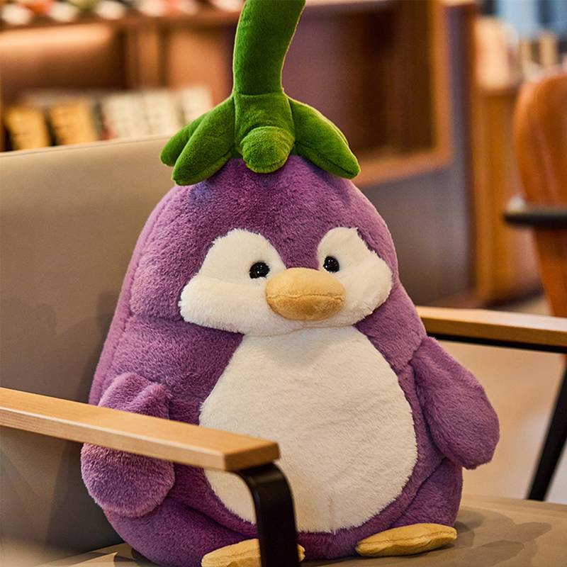 Fat Eggplant Penguin Plush Doll Ragdoll Toy Sleeping Pillow for Girl mhhJ